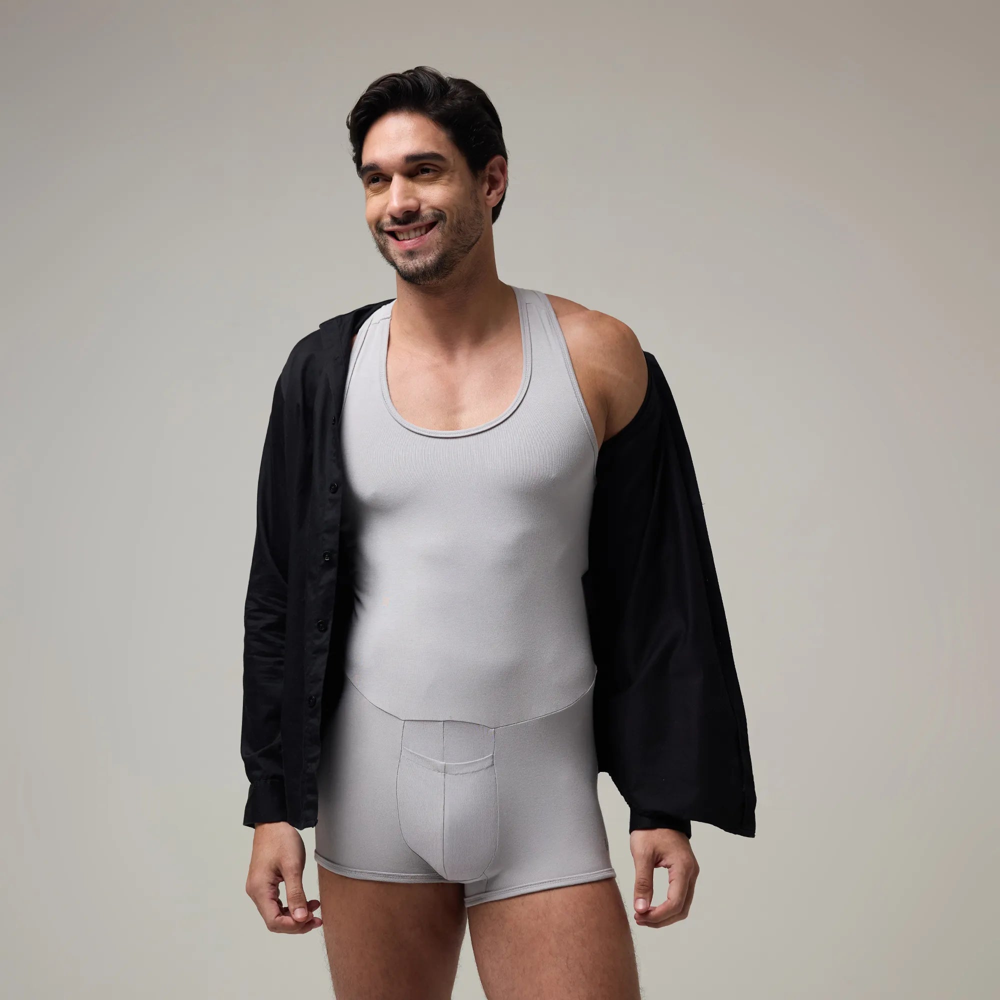 Men’s Cloud T1X Bodysuit – Lightweight Trunk-Cut Innerwear by Soma