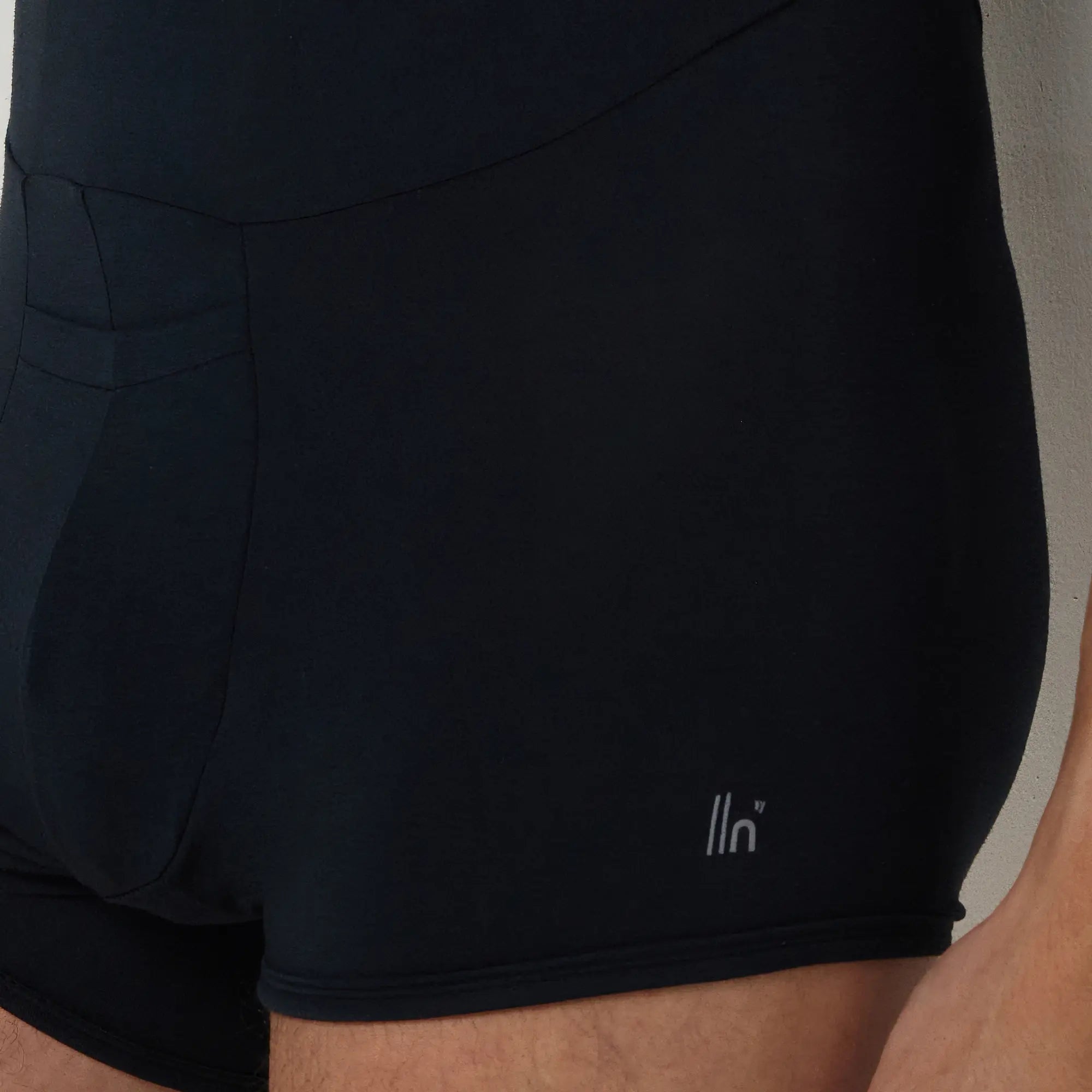 Black T1X Trunk-Cut Bodysuit for Men – Stretchable, Comfortable Innerwear by Soma. Carbon